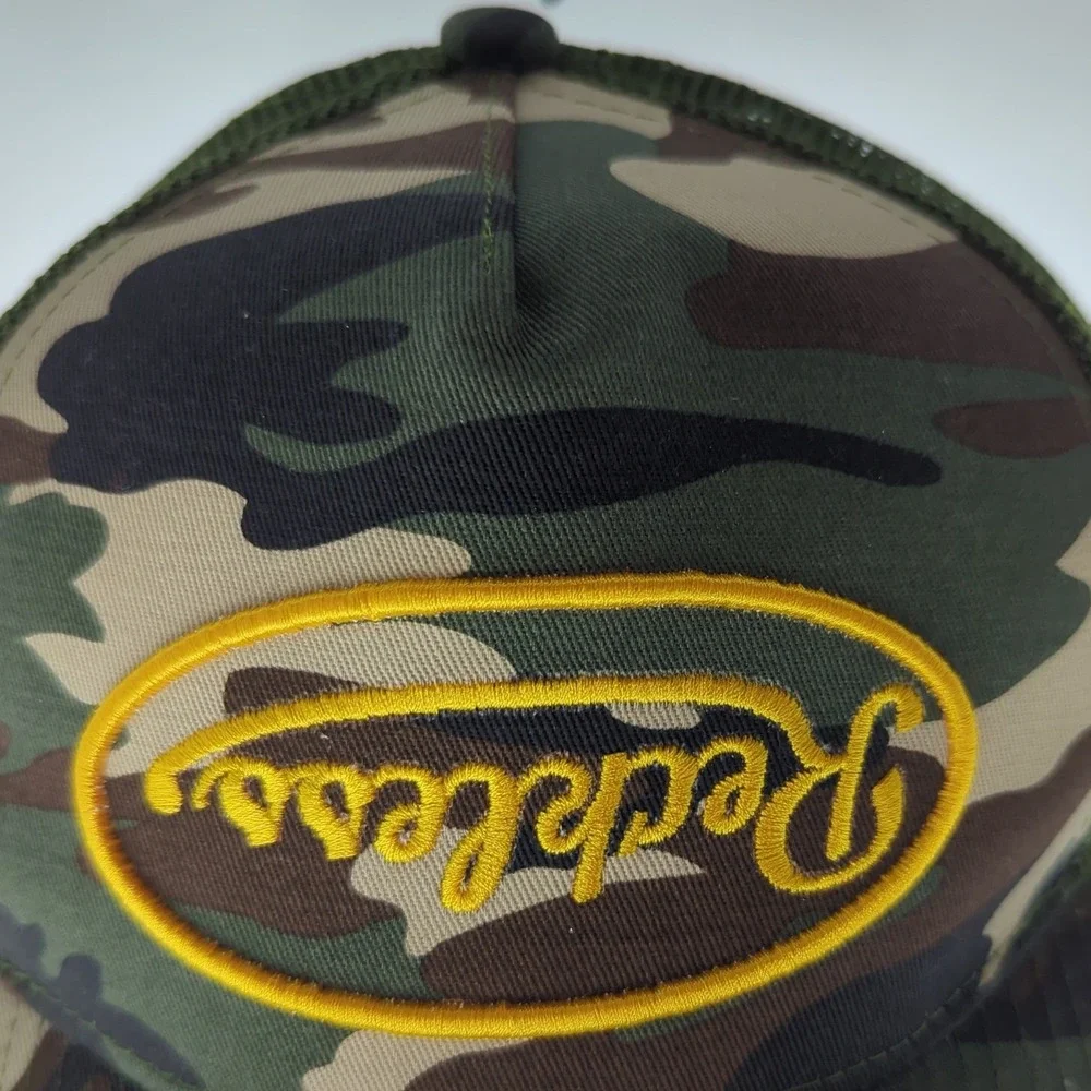 Young & Reckless Camo Trucker Hat Mens Green Camouflage Snapback Mesh Cap Logo